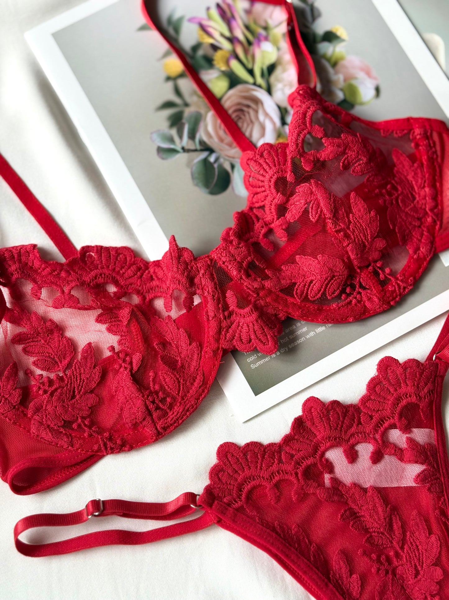 Set Amelie rojo