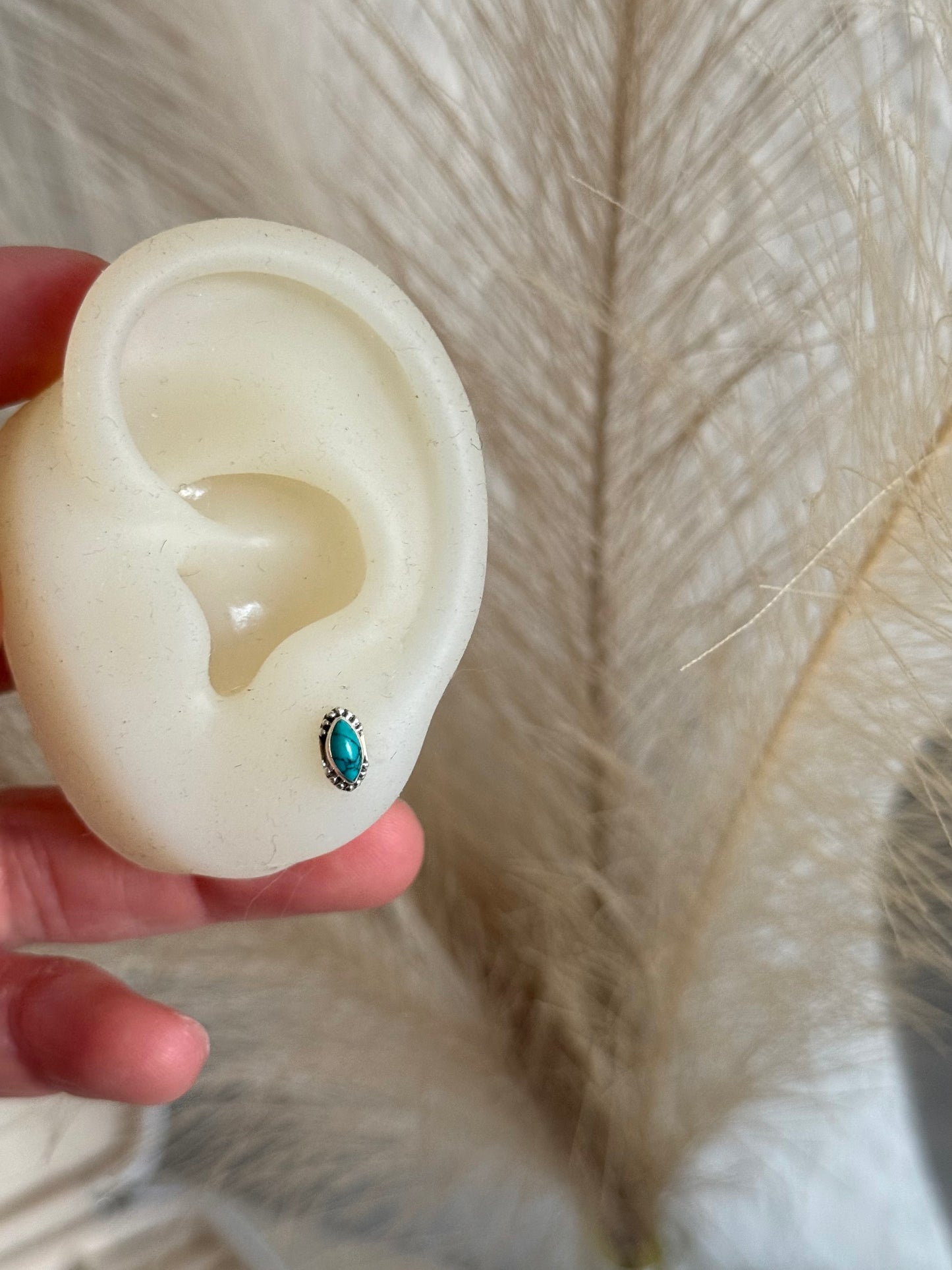 Aros piedra ovalados