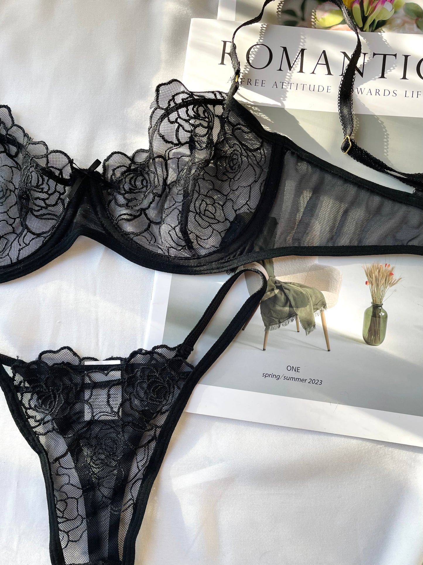 Set Rose negro