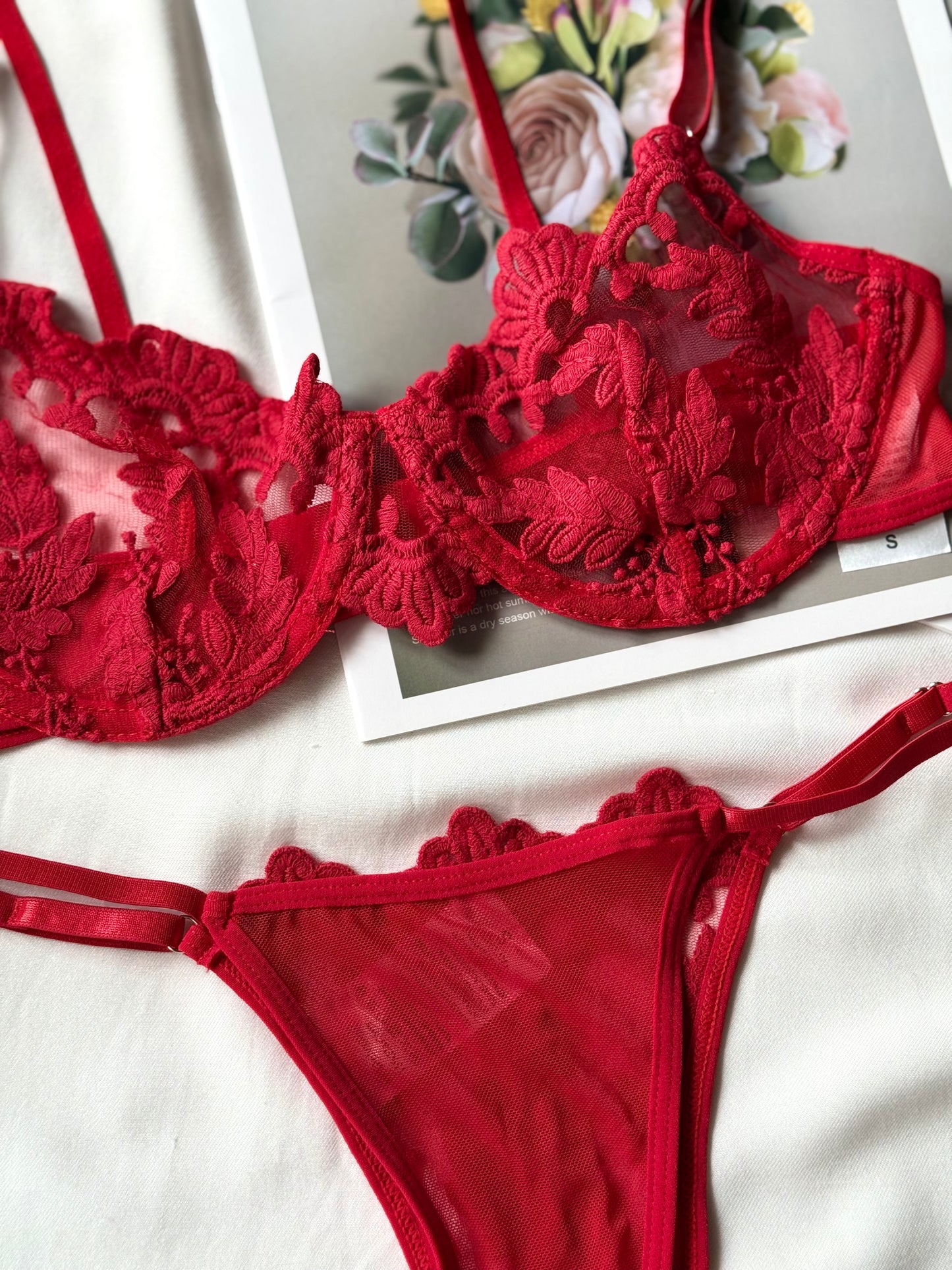 Set Amelie rojo