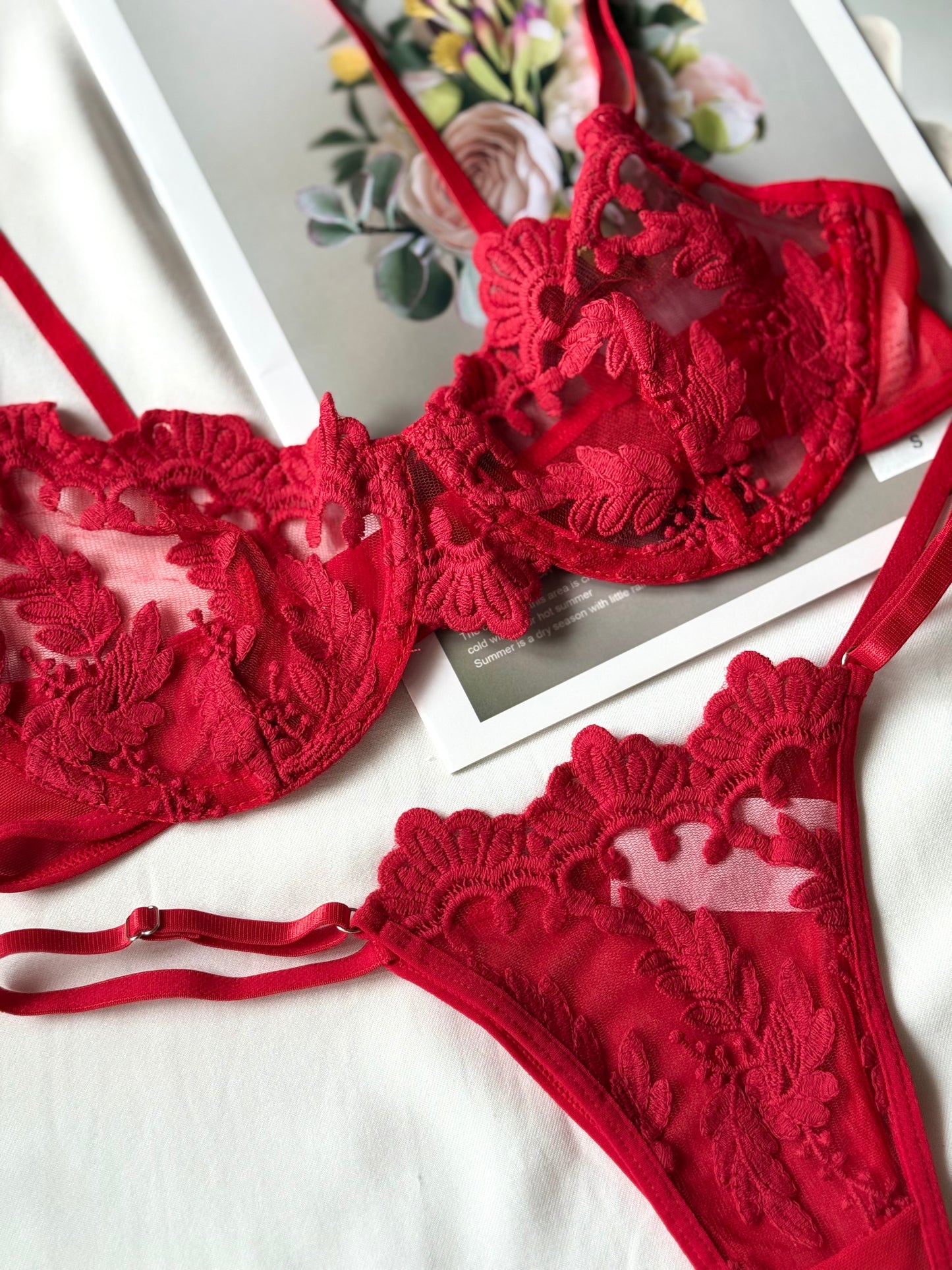 Set Amelie rojo