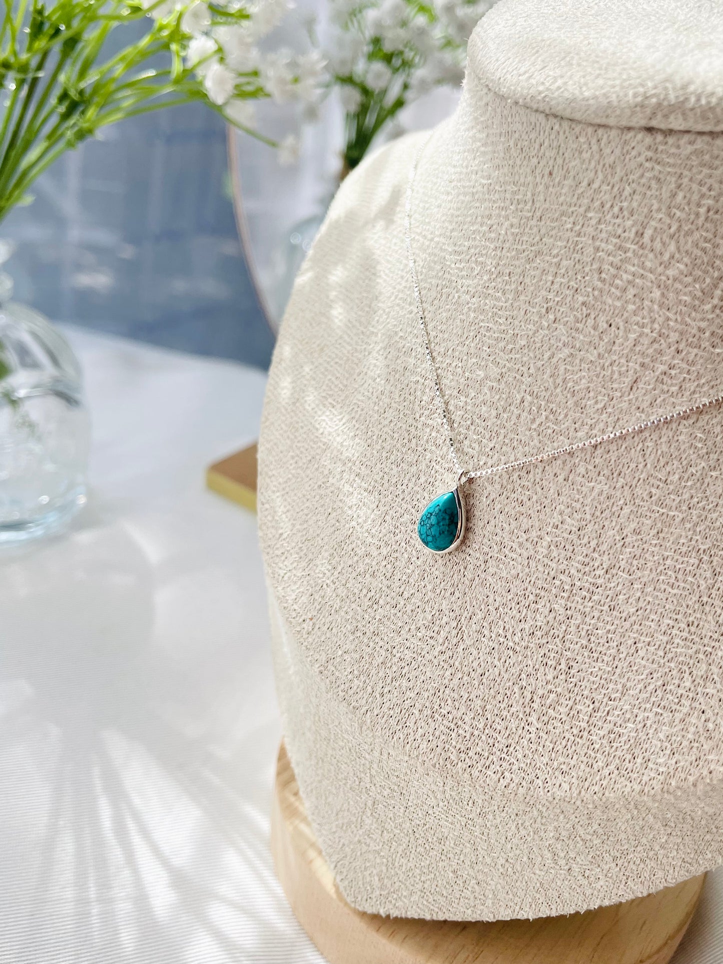 Collar gota Turquesa