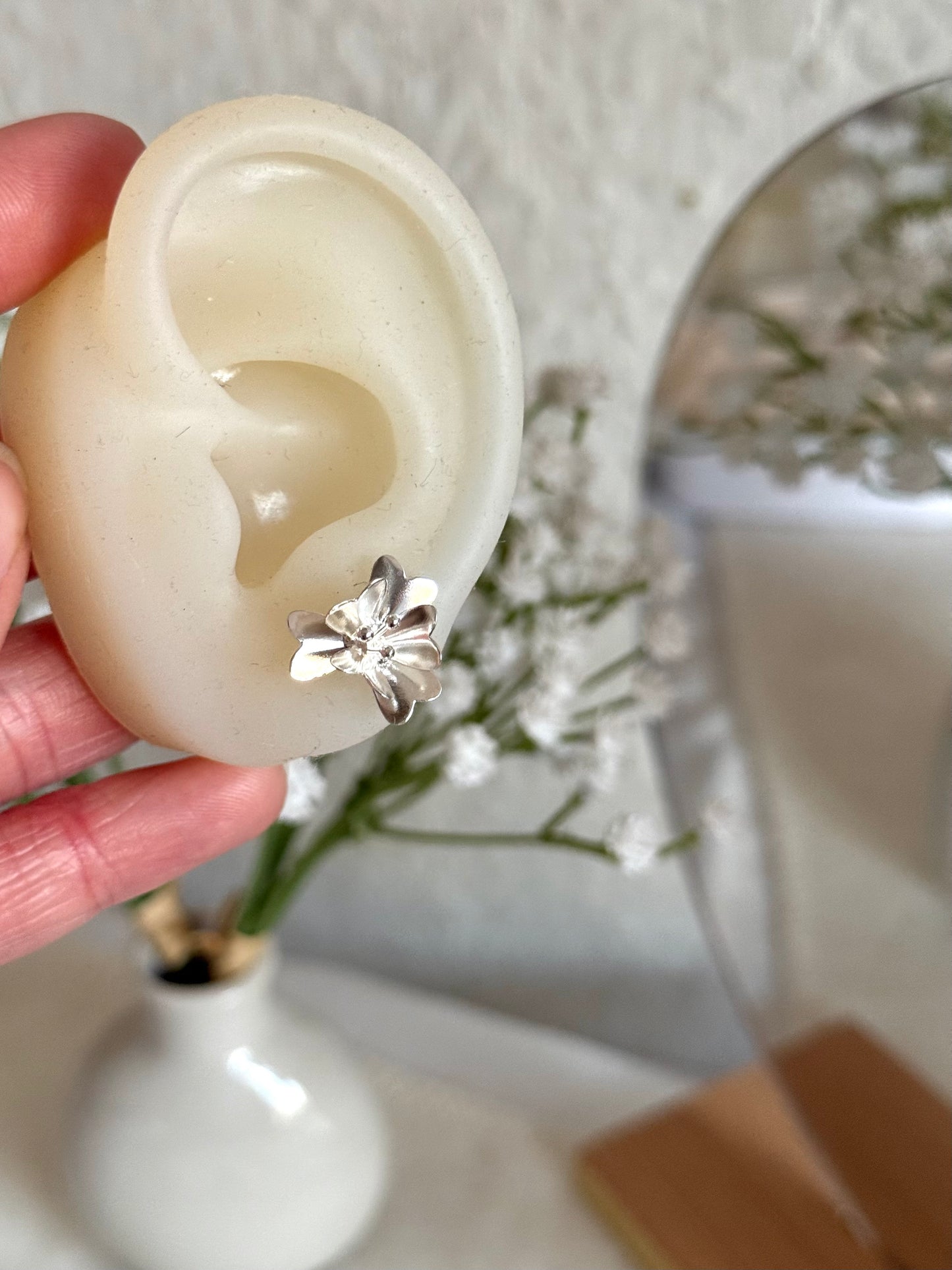 Aros flores grandes