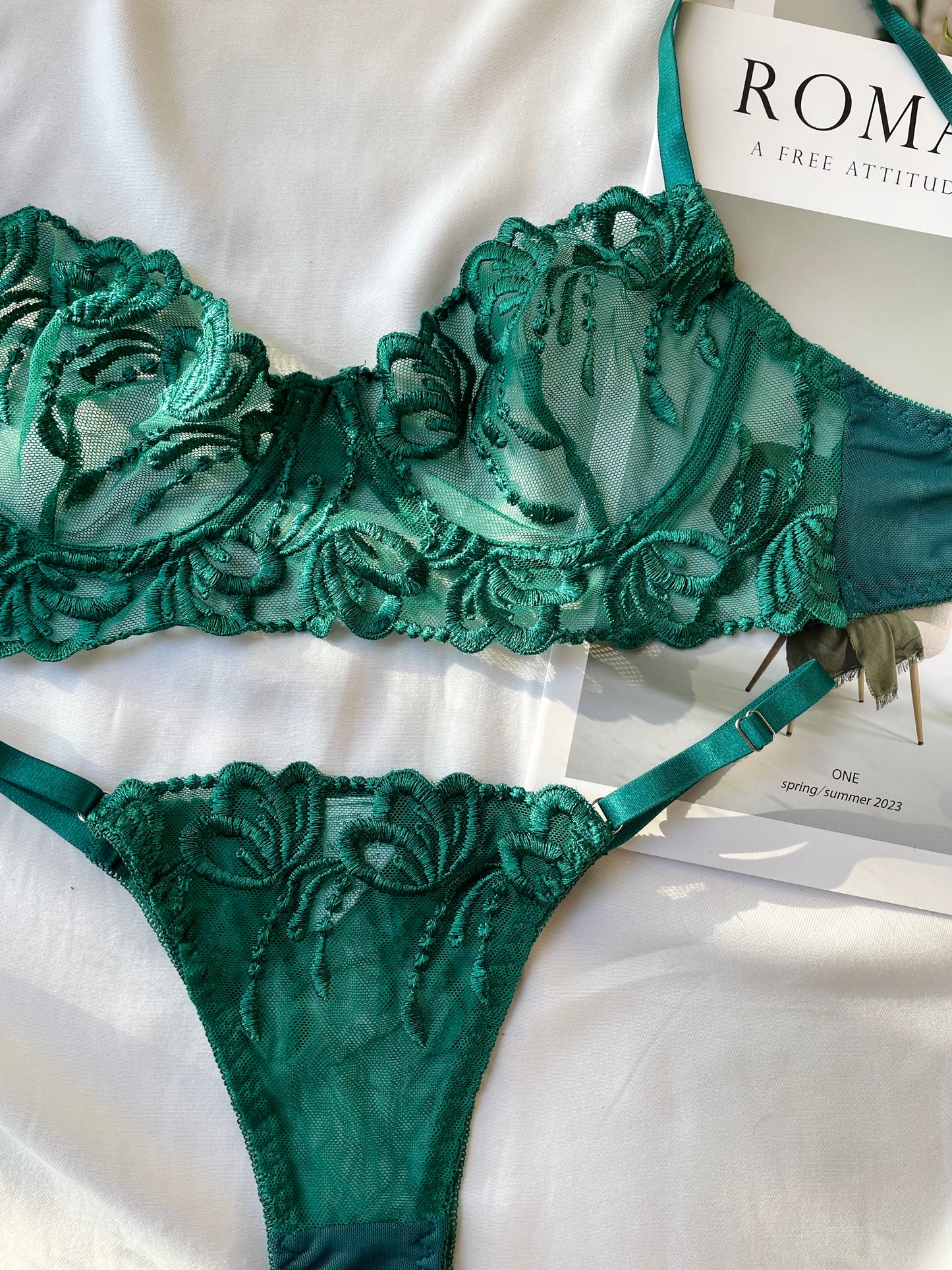Set Olivia esmeralda
