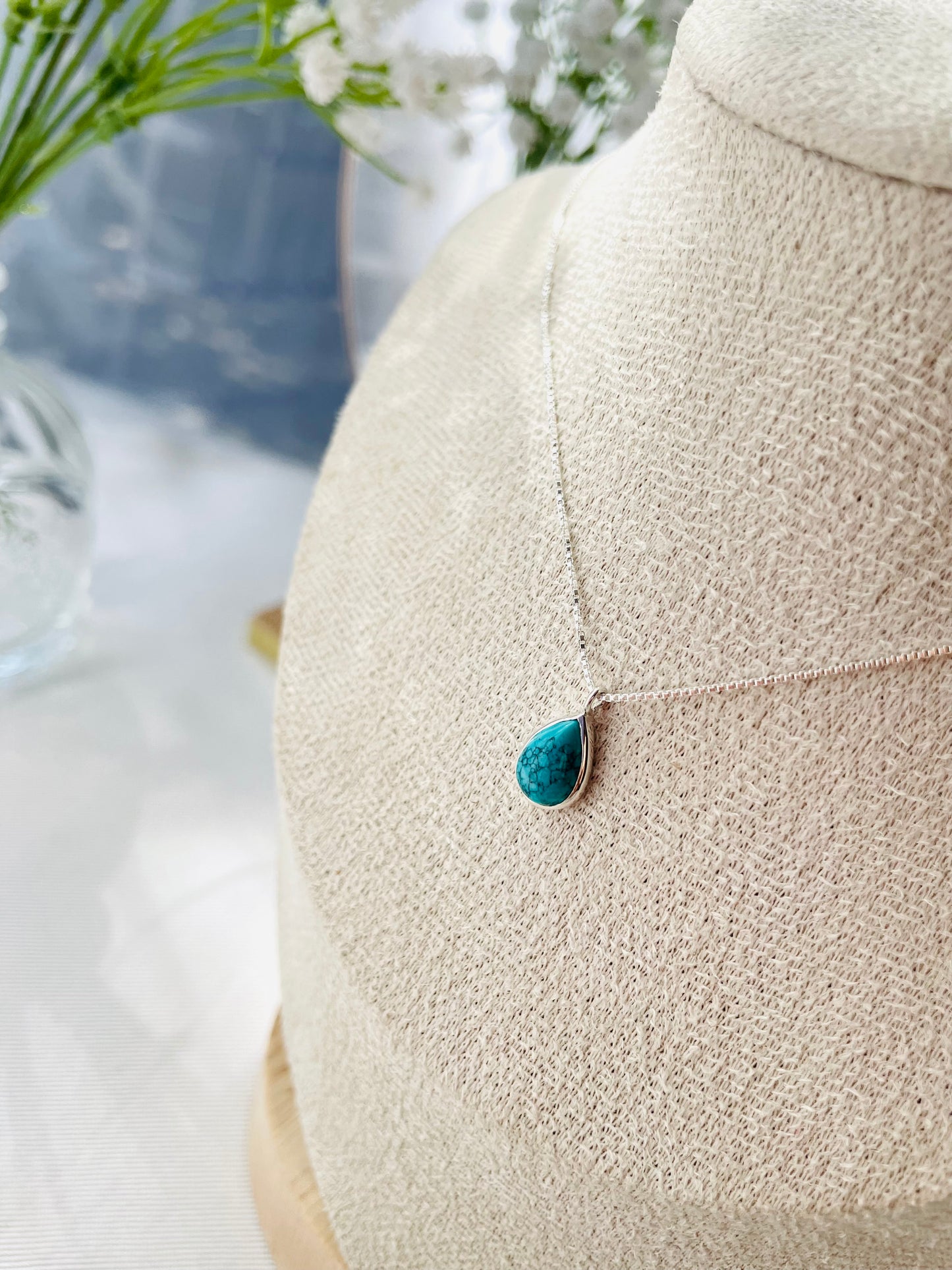 Collar gota Turquesa