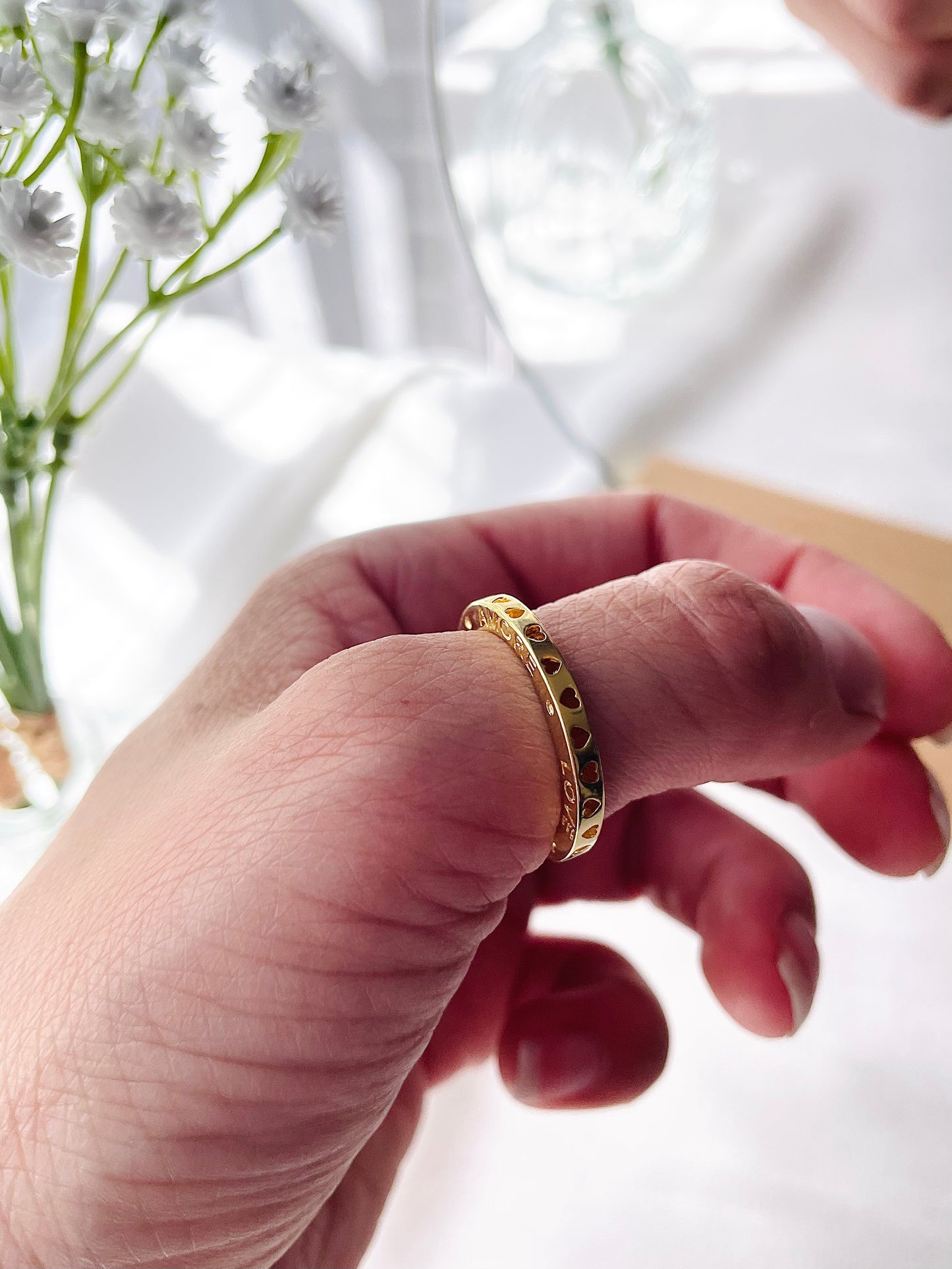 Anillo love gold