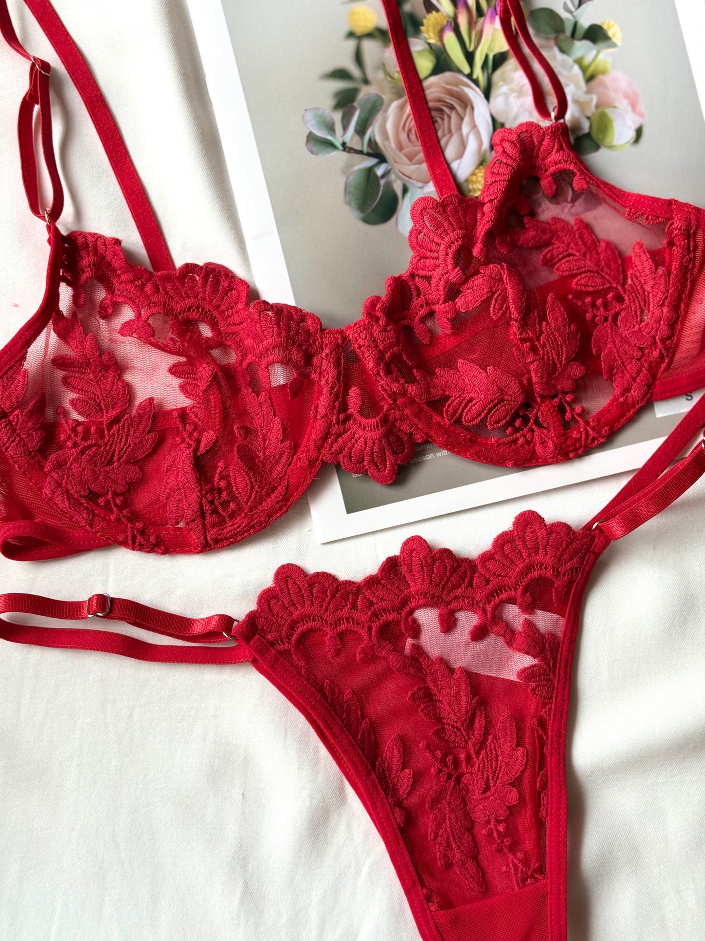 Set Amelie rojo