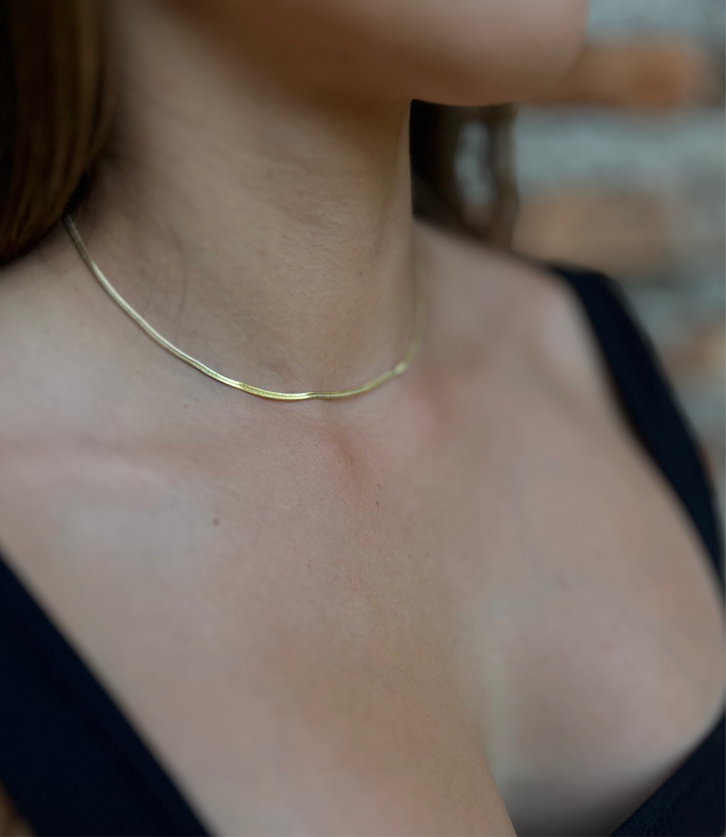 Choker cinta fina