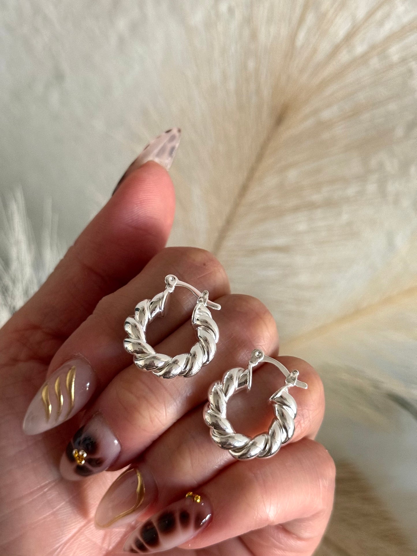 Argollas maxi torcidas