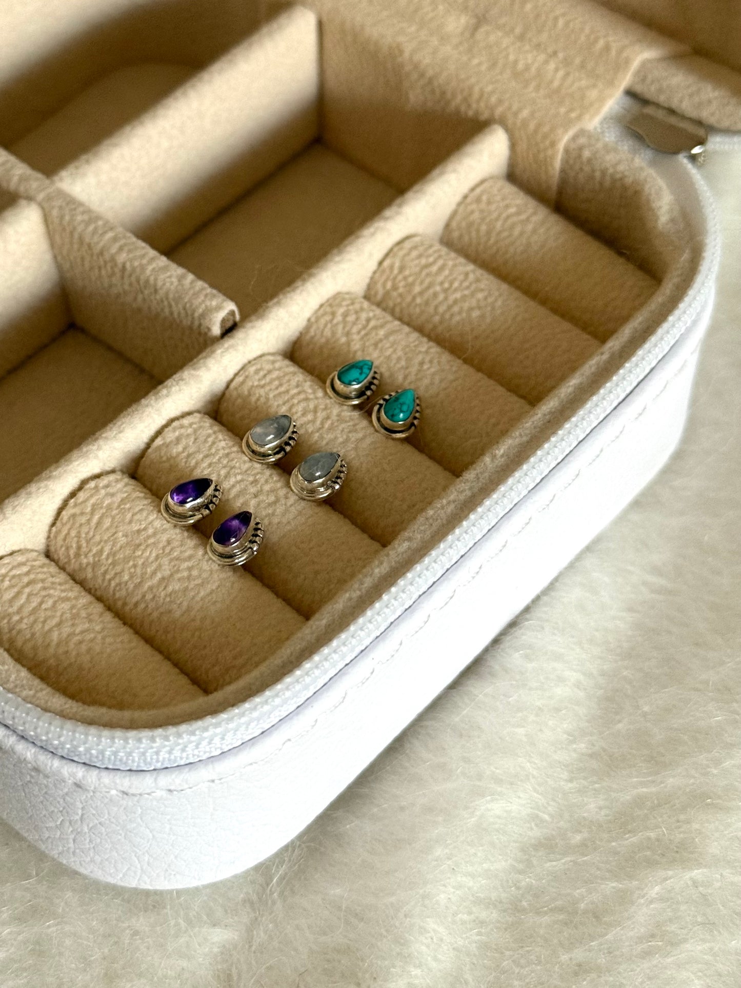 Aros gotas piedras