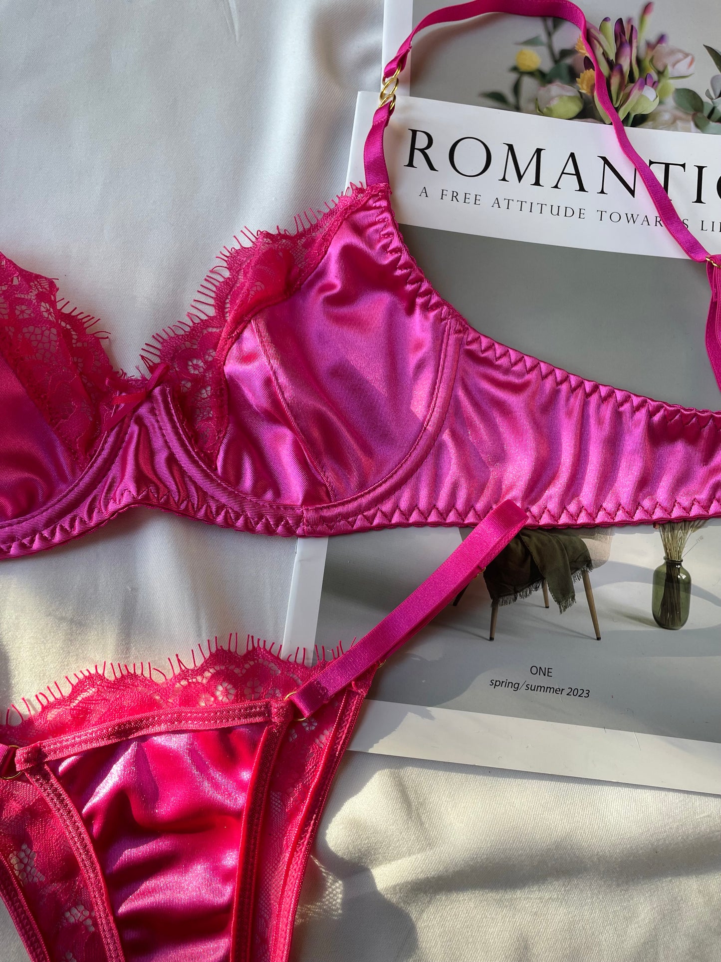 Set Fiorella fucsia