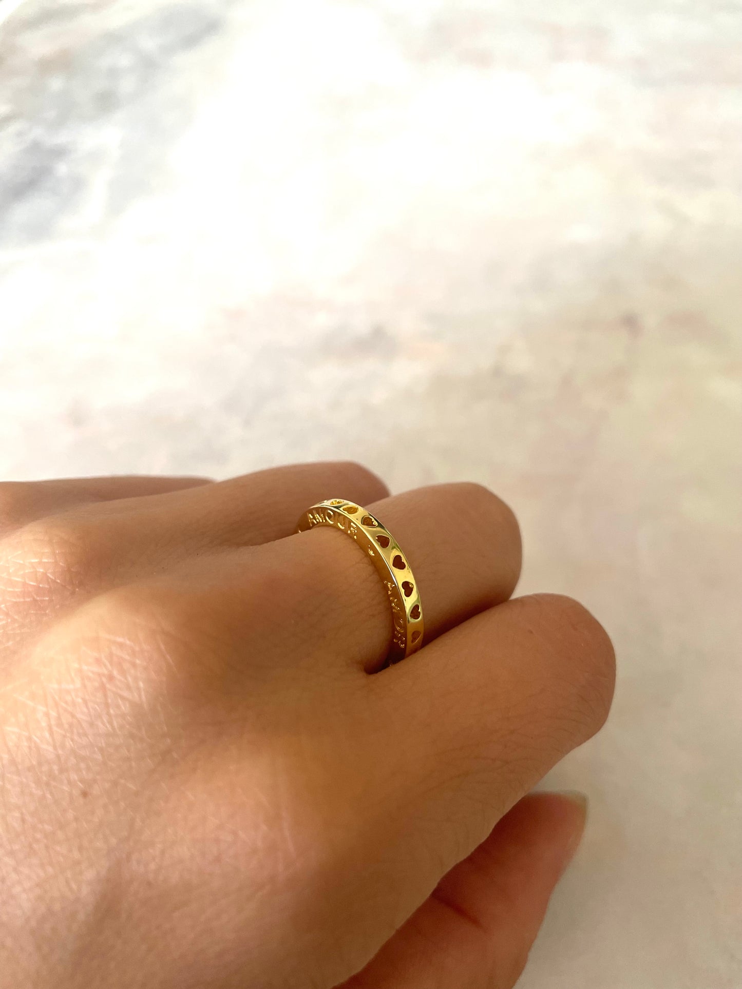 Anillo love gold