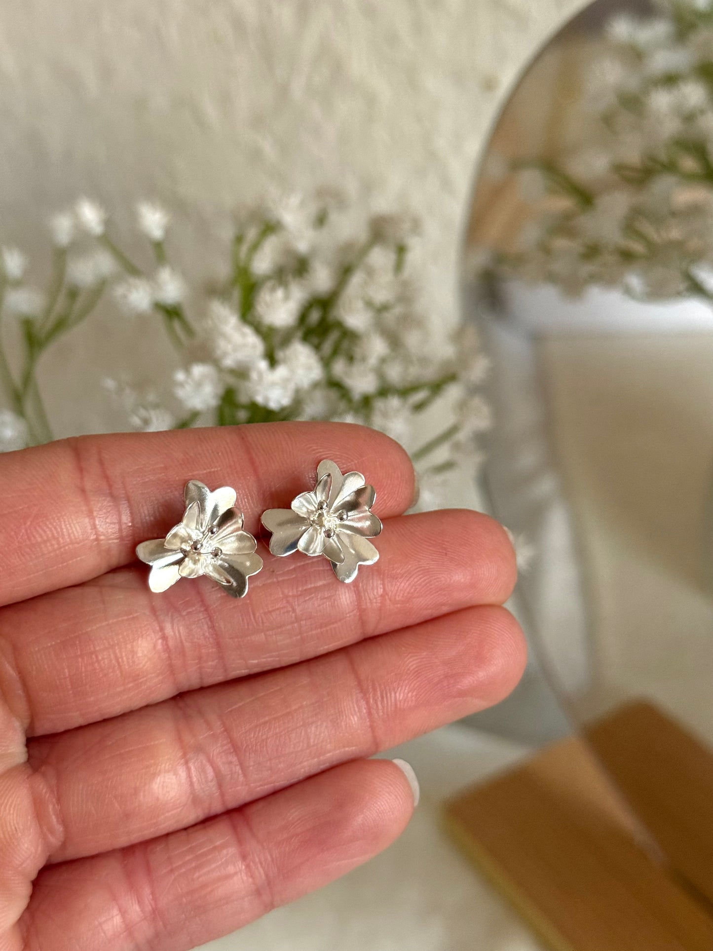 Aros flores grandes