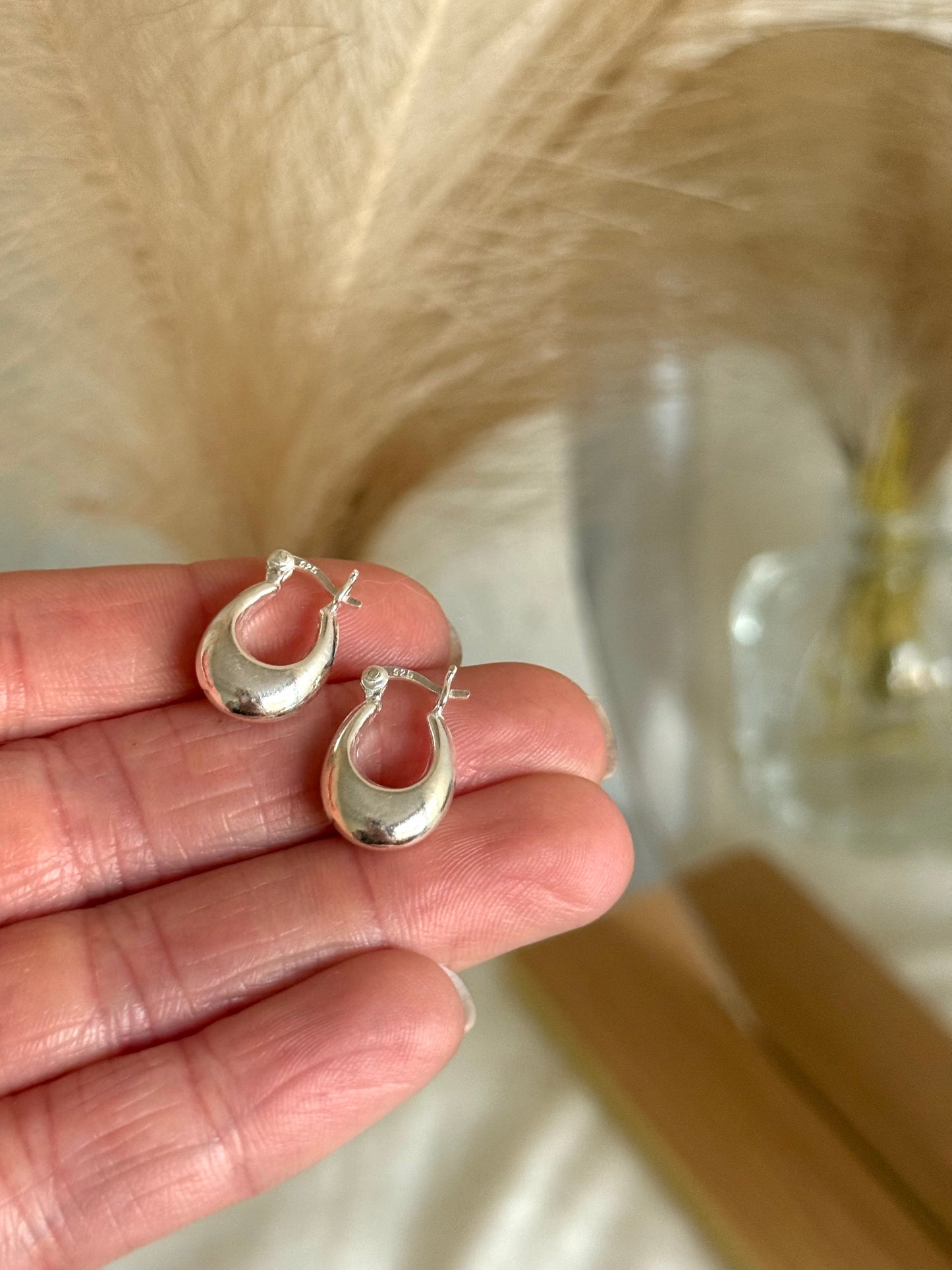 Argollas infladas ovaladas