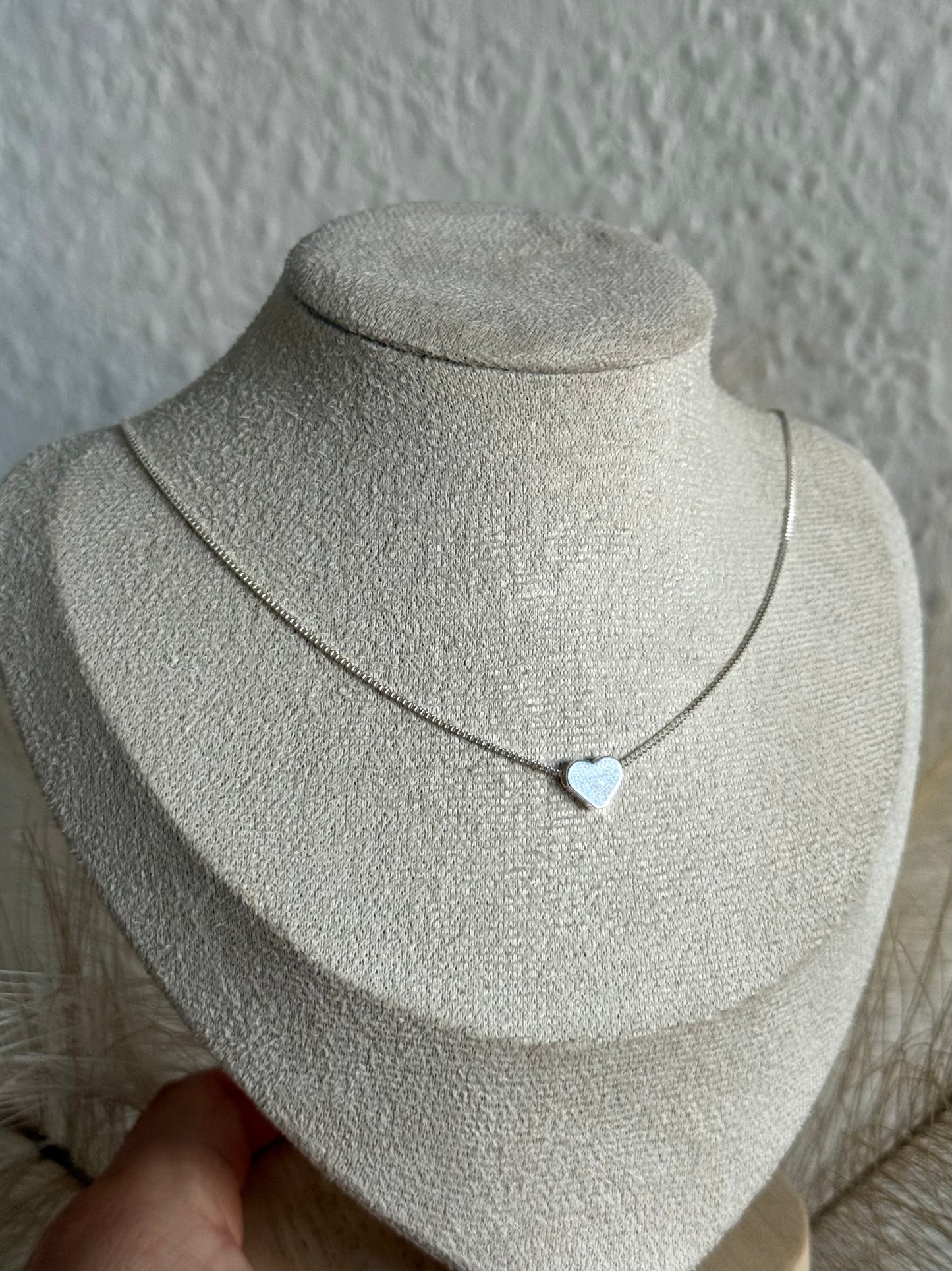 Collar corazón liso
