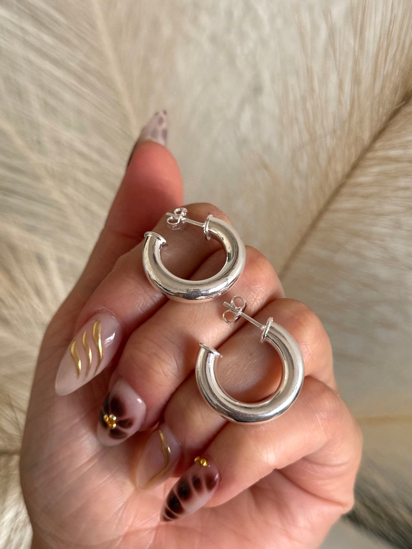Semi argollas tubo