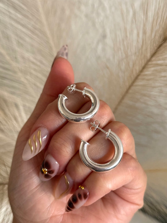 Semi argollas tubo