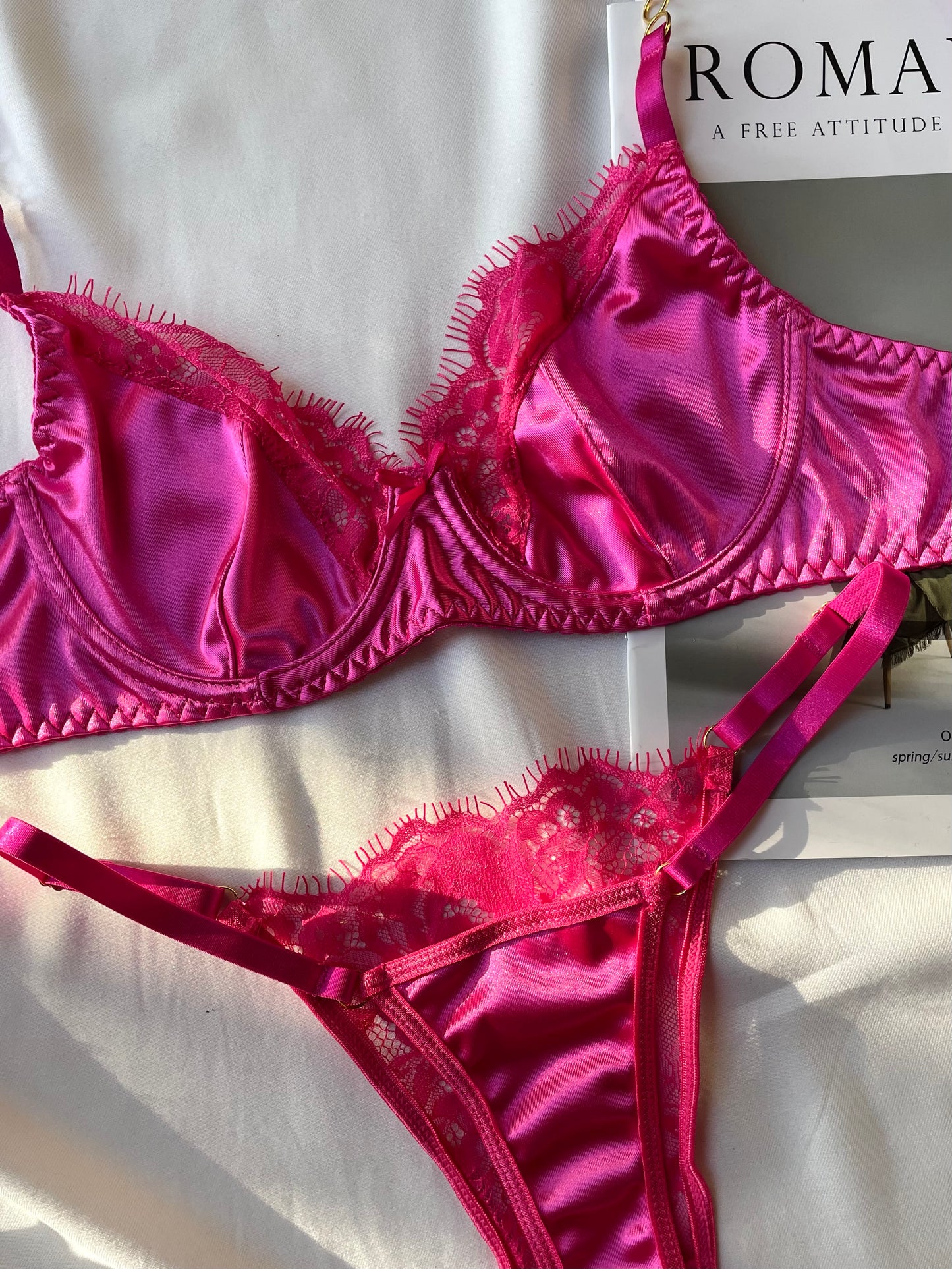 Set Fiorella fucsia