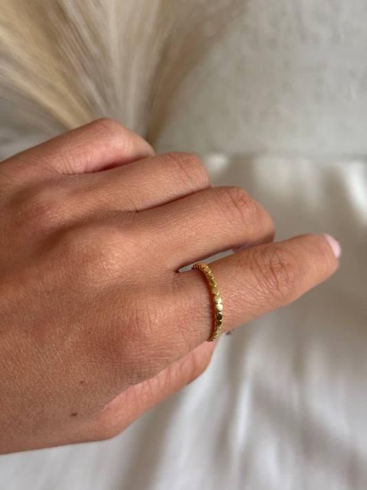 Anillo bolitas planas