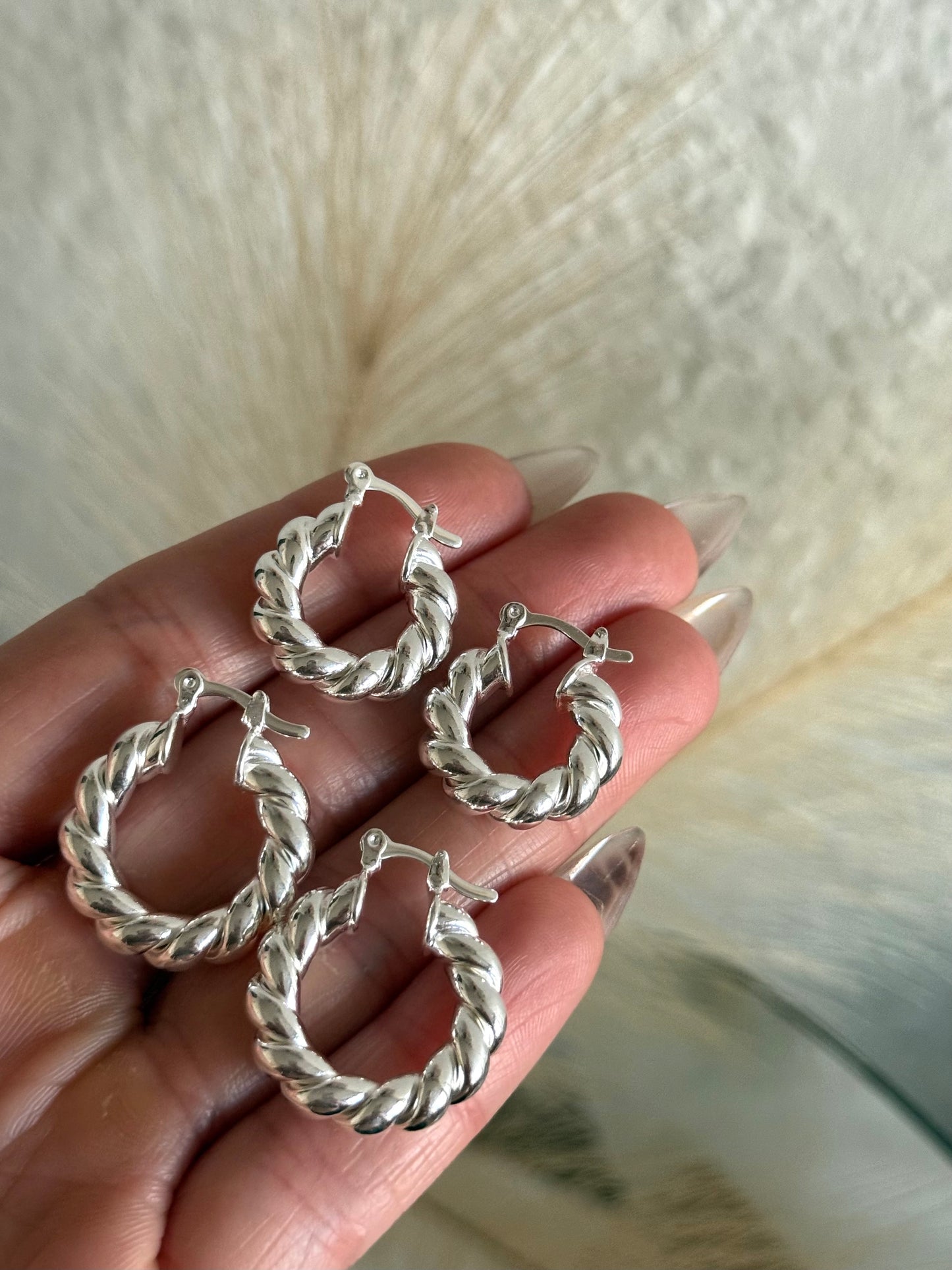 Argollas maxi torcidas