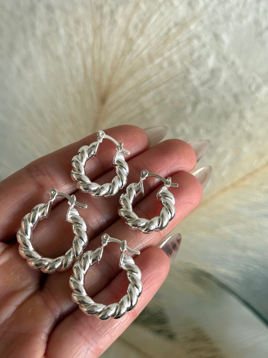 Argollas maxi torcidas