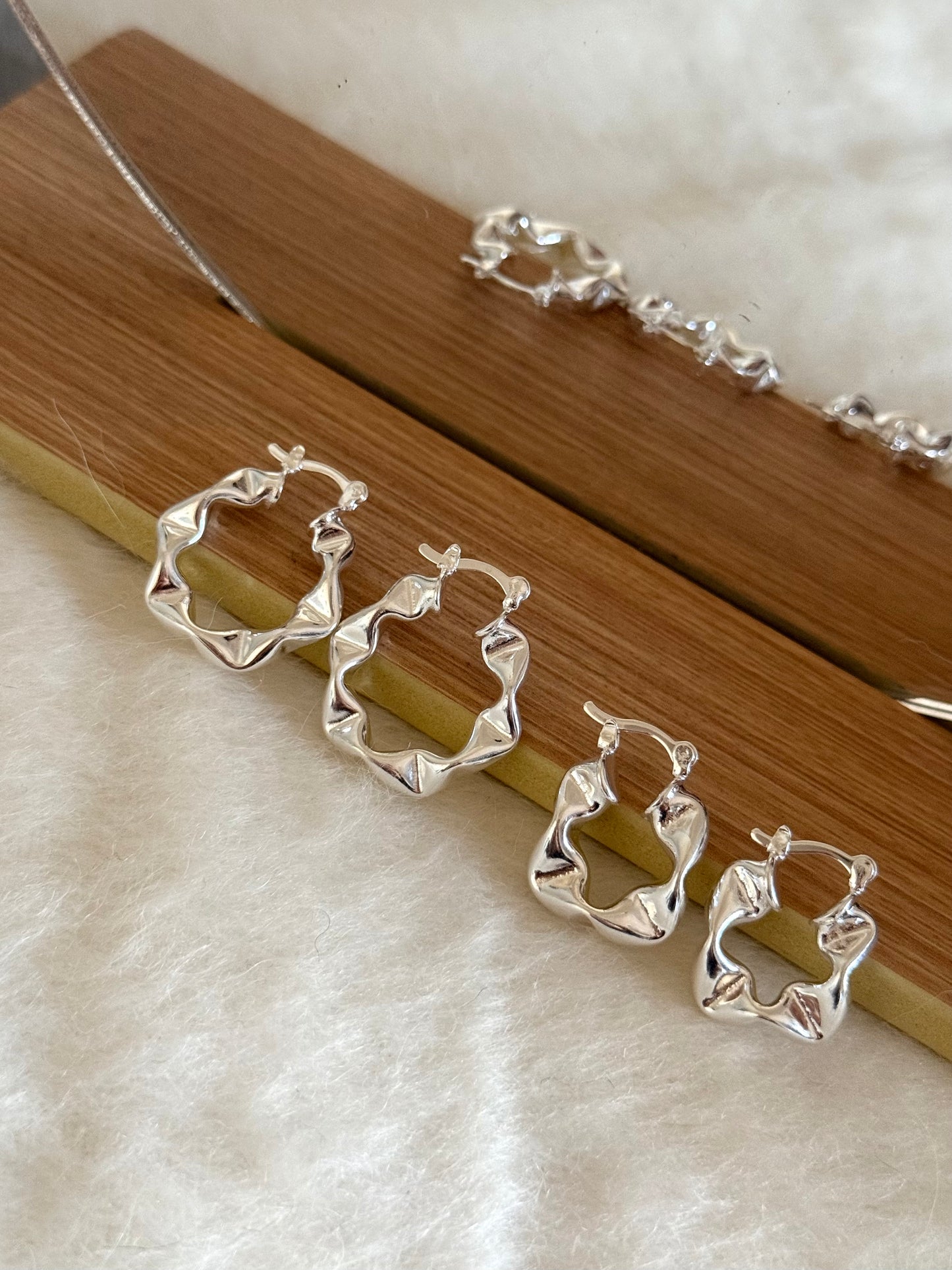 Argollas plisadas