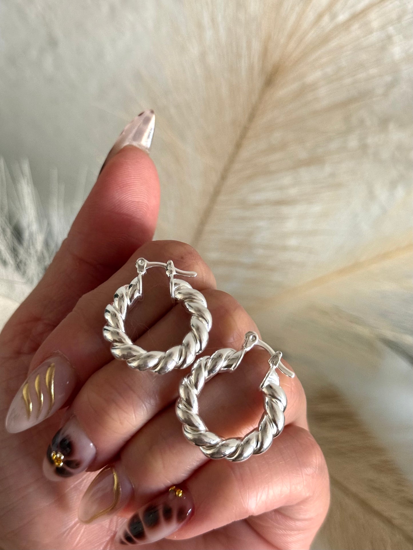 Argollas maxi torcidas