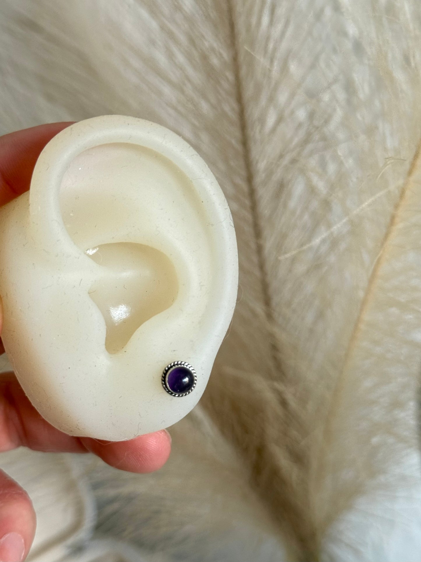 Aros piedra redondos