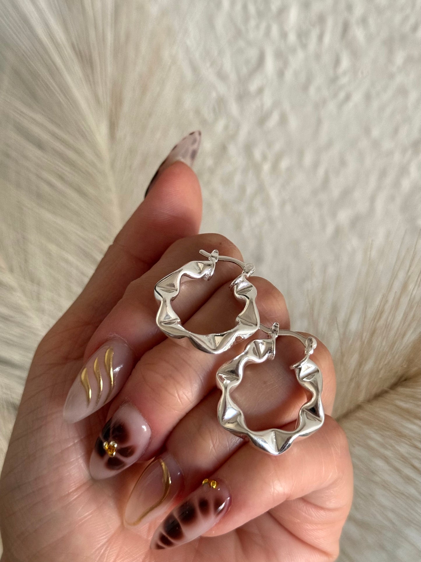 Argollas plisadas